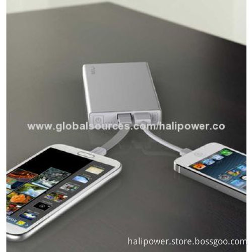Luxury Aluminum Multi-function Power Bank/External Battery Charger with 6,000mAh Capacity